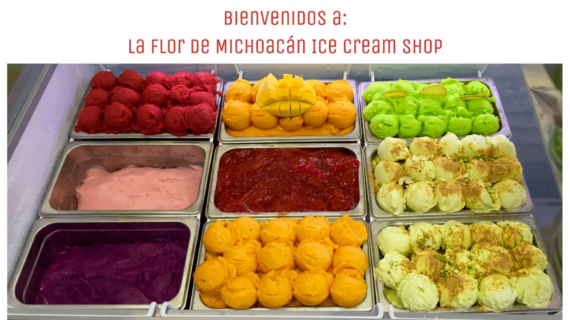 Handmade Mexican ice cream, straight from the heart