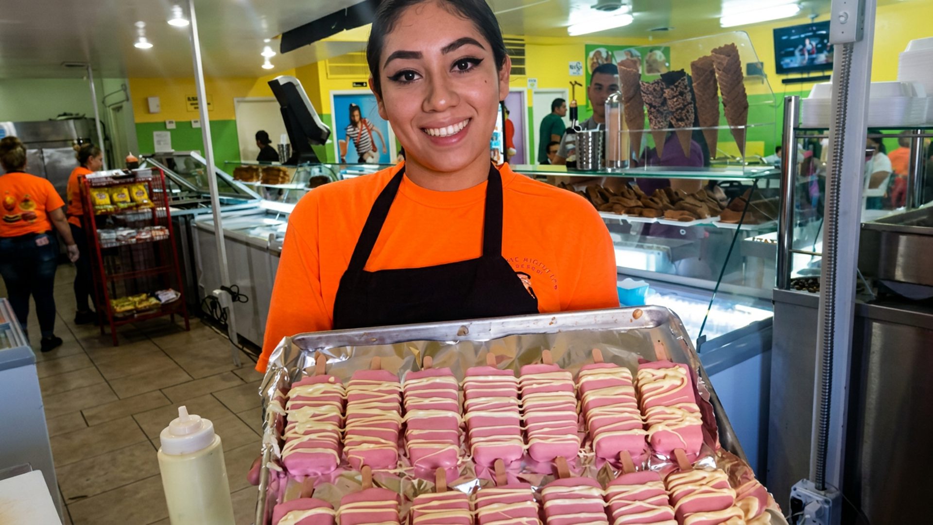 Welcoming you to the counter